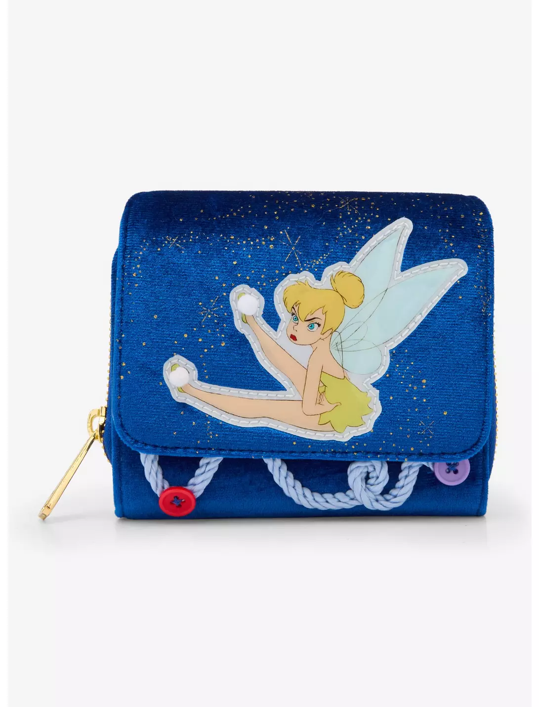 Loungefly Disney Peter Pan - Tinker Bell Buttons - Portefeuille Loungefly Disney Peter Pan - Tinker Bell Buttons - Portefeuille