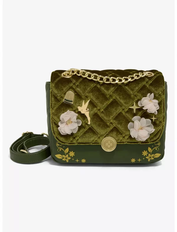 Loungefly Disney Peter Pan - Tinker Bell Velvet - Sac à bandoulière