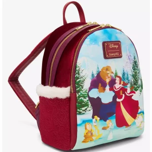 Loungefly La belle et la Bête - Winter Ice Skating - Sac à dos