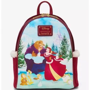 Loungefly La belle et la Bête - Winter Ice Skating - Sac à dos