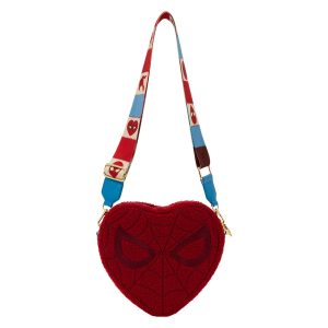 Loungefly Marvel - Spider-Man Sherpa Heart - Sac à bandoulière