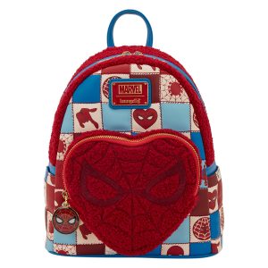Loungefly Marvel - Spider-Man Sherpa Heart - Sac à dos