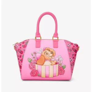 Loungefly Disney La belle & le clochard - Pink Present - Sac à bandoulière