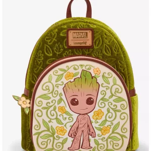 Loungefly Marvel Guardians of The Galaxy - Groot Floral Velvet - Sac à dos