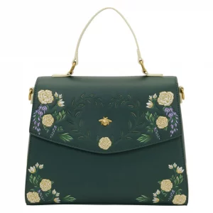 Loungefly Bridgerton – Silhouette floral – Sac à bandoulière