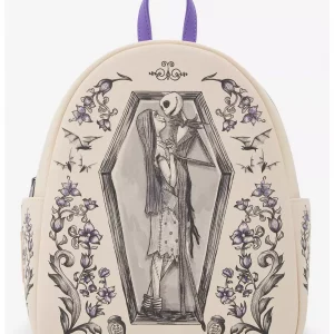 Loungefly l'étrange noël de Mr Jack - Jack & Sally Coffin - Sac à dos Loungefly l'étrange noël de Mr Jack - Jack & Sally Coffin - Sac à dos