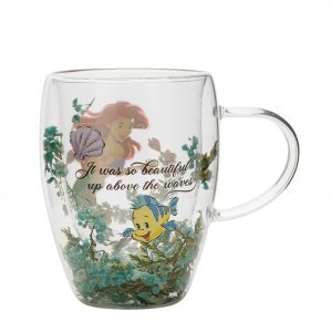 DISNEY PRINCESSES - Ariel - Verre avec Fleurs Sechées 300ml 1
