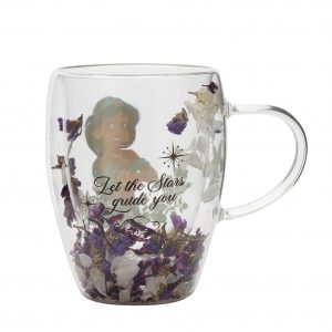 DISNEY PRINCESSES - Jasmine - Verre avec Fleurs Sechées 300ml 1