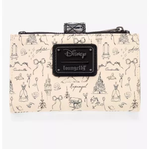 Loungefly Disney Princess - Sketch Icons - Portefeuille