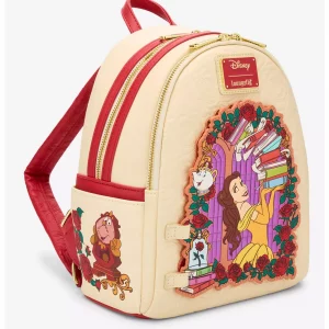 Loungefly Disney Beauty and the Beast - Belle Roses Magnetic Door - Sac à dos 3