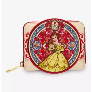 Loungefly Disney Beauty and the Beast - Belle Stained Glass Portrait - Portefeuille