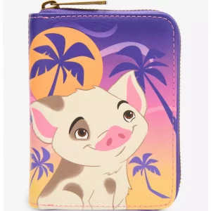 Loungefly Disney Moana - Pua & Hei Hei Sunset - Portefeuille