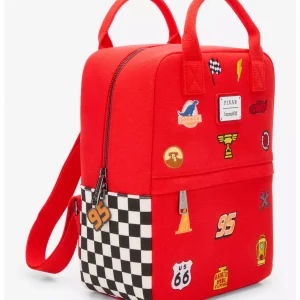 Loungefly Disney Pixar Cars - Lightning McQueen Embroidered Patches Canvas - Sac à dos 2