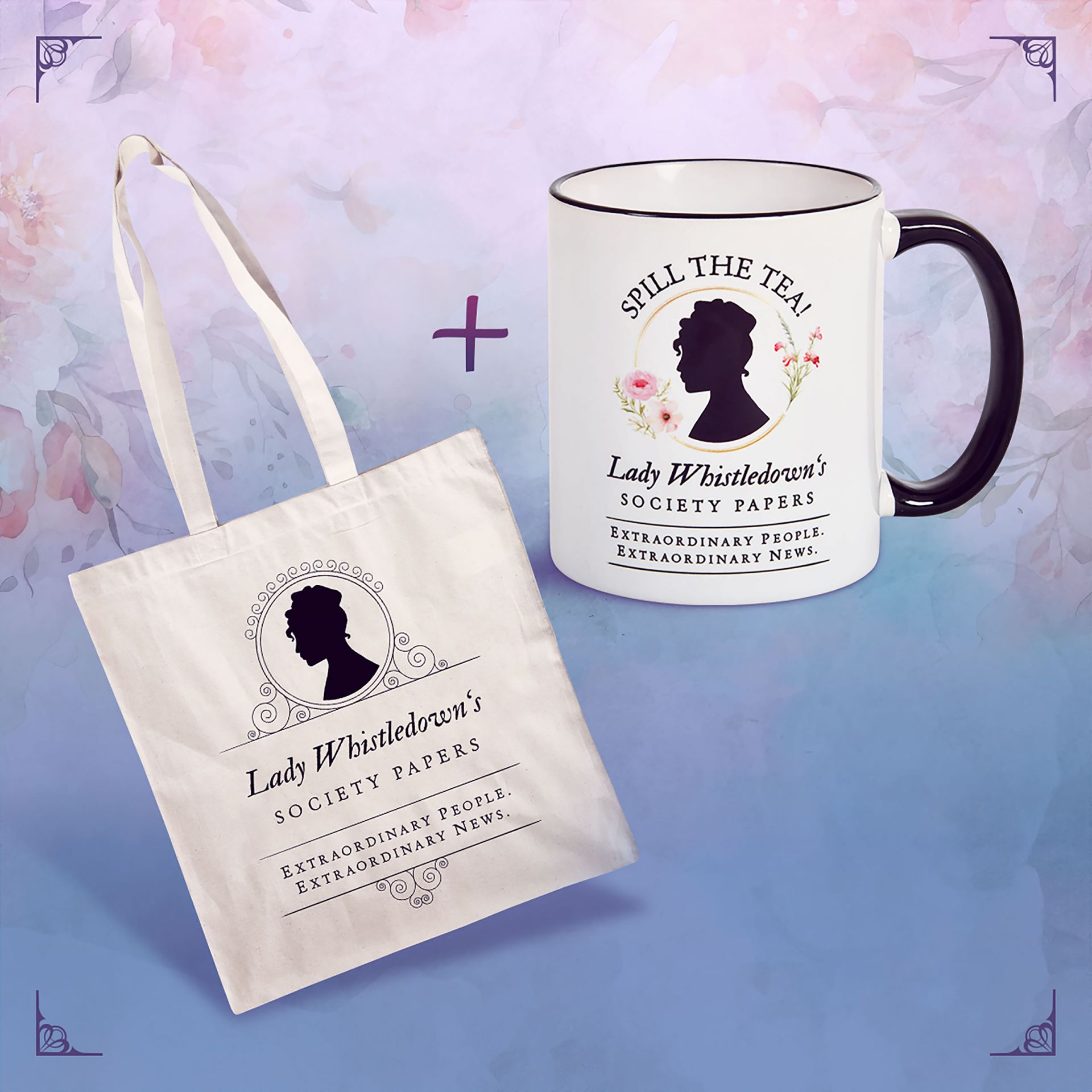 Bridgerton - Mug et Tote bag - Bundle Society Papers Bridgerton - Mug et Tote bag - Bundle Society Papers