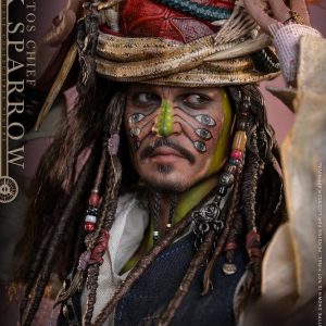Figurine Pirates des Caraïbes - Le Secret du coffre maudit - DX 16 Pelegostos Chief Jack Sparrow 30 cm 3