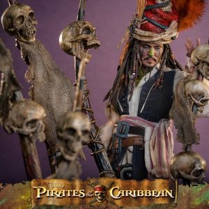 Figurine Pirates des Caraïbes - Le Secret du coffre maudit - DX 16 Pelegostos Chief Jack Sparrow 30 cm 6