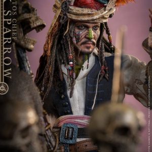 Figurine Pirates des Caraïbes - Le Secret du coffre maudit - DX 16 Pelegostos Chief Jack Sparrow 30 cm 7