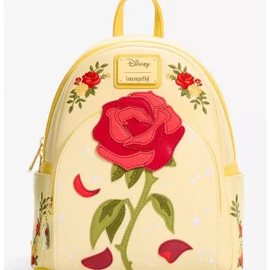 Loungefly Disney Beauty and The Beast - Enchanted Rose Shimmer - Sac à dos