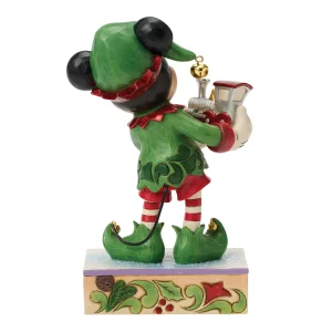Figurine Mickey Elfe et son Petit Train (Édition Spéciale) - Disney Traditions