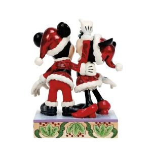 Figurine Mickey et Minnie sous le Gui - Disney Traditions