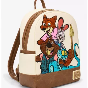 Loungefly Disney Zootopia 2 - Chenille Group Portrait - Sac à dos 2 Loungefly Disney Zootopia 2 - Chenille Group Portrait - Sac à dos