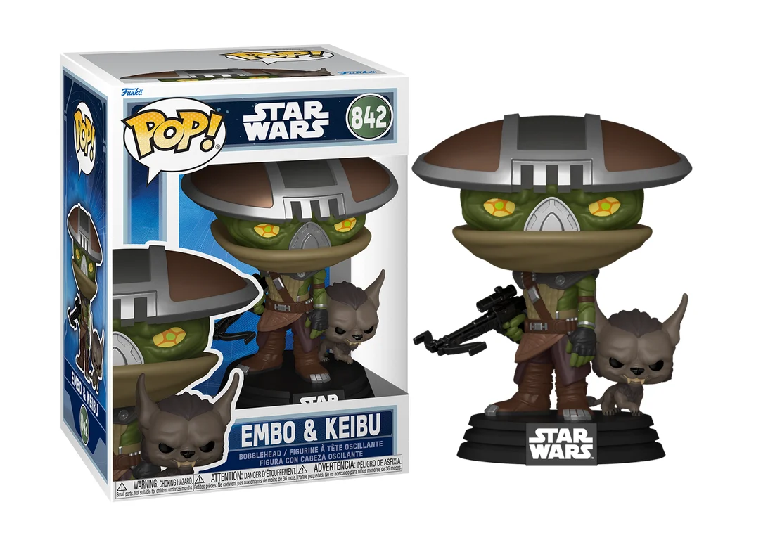 MANDALORIAN & GROGU - POP & Buddy N° 842 - Embo & Keibu MANDALORIAN & GROGU - POP & Buddy N° 842 - Embo & Keibu