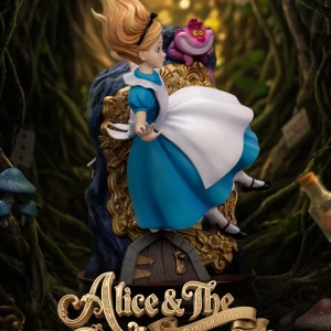DISNEY - Alice & le Chat du Cheshire - Statuette Master Craft 40cm