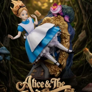 DISNEY - Alice & le Chat du Cheshire - Statuette Master Craft 40cm