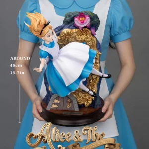 DISNEY - Alice & le Chat du Cheshire - Statuette Master Craft 40cm 5