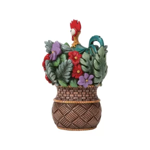 Figurine Pua et Hei Hei avec panier de fleurs - Disney Traditions