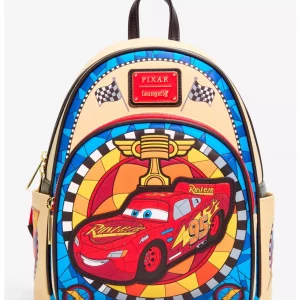 Loungefly Disney Cars - Lightning McQueen Stained Glass - Sac à dos