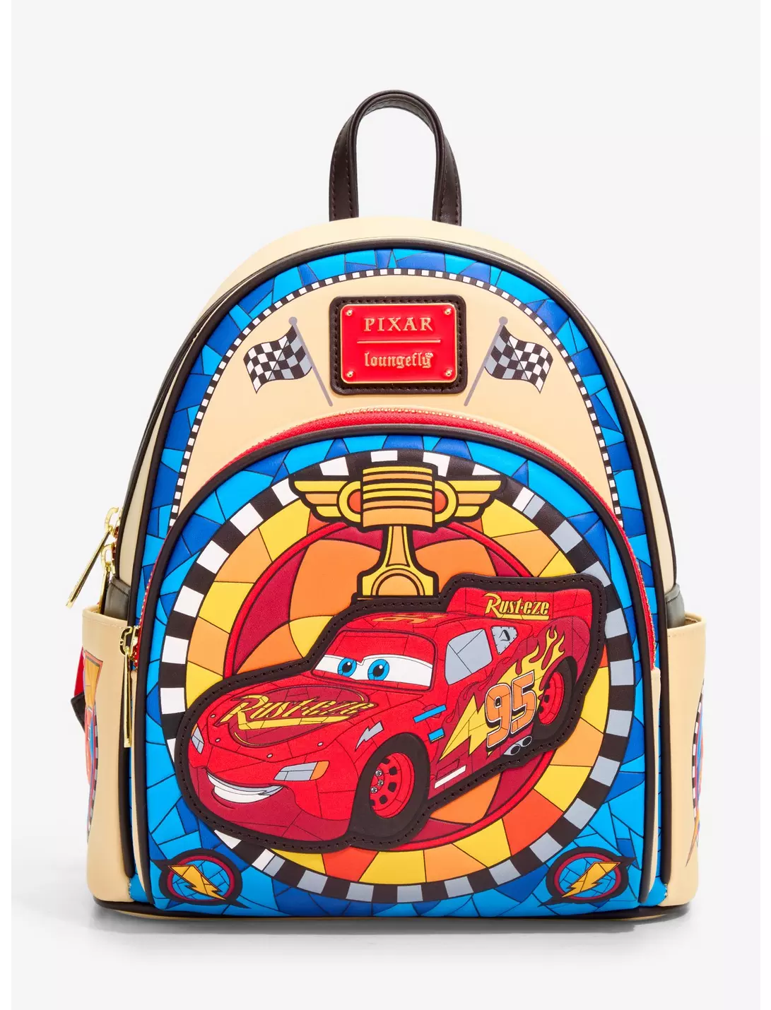Loungefly Disney Cars - Lightning McQueen Stained Glass - Sac à dos Loungefly Disney Cars - Lightning McQueen Stained Glass - Sac à dos