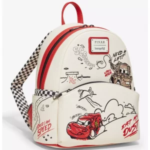 Loungefly Disney Pixar Cars Lightning - McQueen & Mater Doodles - Sac à dos 2 Loungefly Disney Pixar Cars Lightning - McQueen & Mater Doodles - Sac à dos