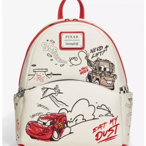 Loungefly Disney Pixar Cars Lightning - McQueen & Mater Doodles - Sac à dos