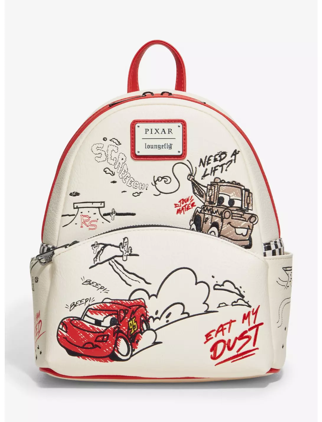 Loungefly Disney Pixar Cars Lightning - McQueen & Mater Doodles - Sac à dos Loungefly Disney Pixar Cars Lightning - McQueen & Mater Doodles - Sac à dos