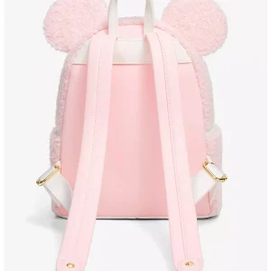 Loungefly Disney Minnie Mouse - Ears Pink Sherpa - Sac à dos