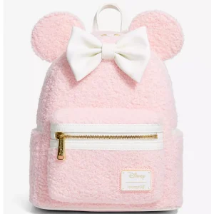 Loungefly Disney Minnie Mouse - Ears Pink Sherpa - Sac à dos