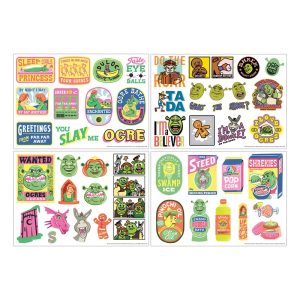 SHREK DreamWorks – Pack 48 Stickers Tech Réutilisables SHREK DreamWorks – Pack 48 Stickers Tech Réutilisables