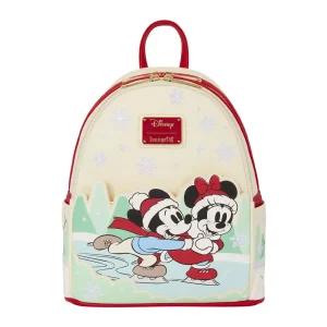 Loungefly Disney Mickey & Friends - Holiday Ice Skating - Sac à dos